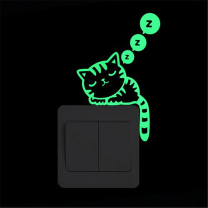 Cartoon Luminous Switch Sticker