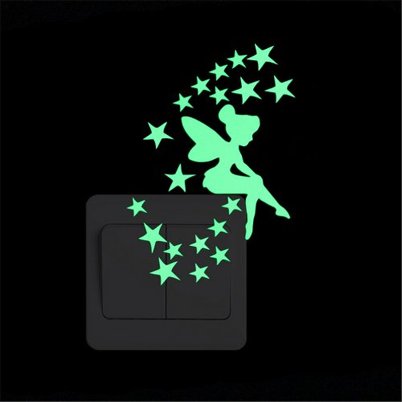 Cartoon Luminous Switch Sticker