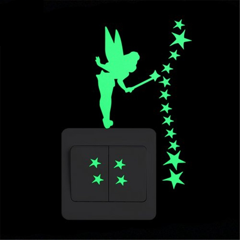 Cartoon Luminous Switch Sticker